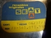 PARAGOLPES DELANTERO COMPLETO CON GOMA SEAT 124 FL, 1430 SEGUNDA SERIE ORIGINAL SEAT